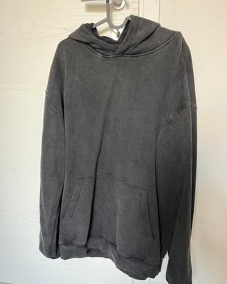 Felpa uomo grigia hoodie oversize EL DON M