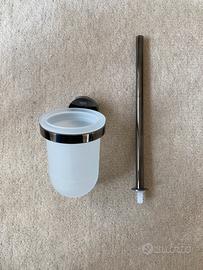 Grohe Essentials set portascopino WC hard graphite