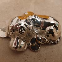 Soprammobile cane argento
