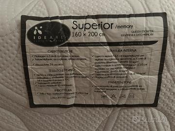 Materasso matrimoniale 160x200 in Memory