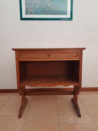 Mobiletto vintage in legno porta TV/telefono