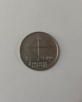Moneta lira Gugliermo Marconi