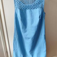 Abito cotone azzurro