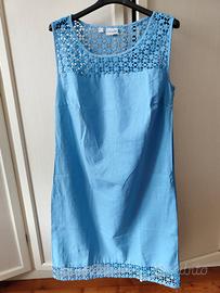 Abito cotone azzurro