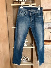 PANTALONE DONNA DI JEANS BRAND PRADA COLORE BLU