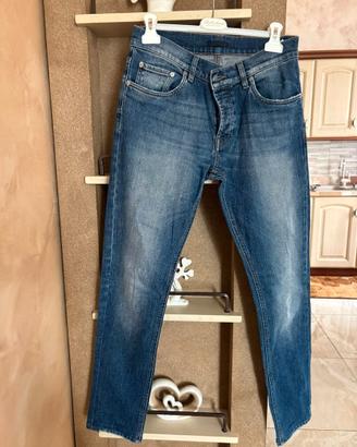 PANTALONE DONNA DI JEANS BRAND PRADA COLORE BLU