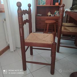 Sedie in legno