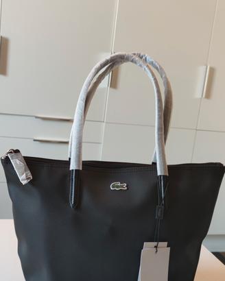 Borsa LACOSTE shopping bag nera NUOVA CON ETICHETT