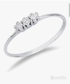 Anello trilogy 18k (14) nuovo