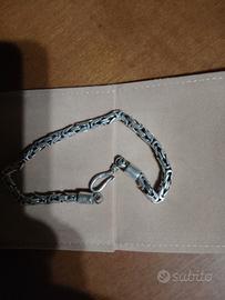 Bracciale catena Maglia Bizantina argento 925