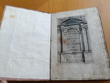 🔝 Jacopo Barozzi Cinque Ordini Architettura 1736