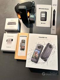 INSTA360 X4 + telecomando + accessori