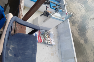 Barca in legno a motore 130cv yamaha