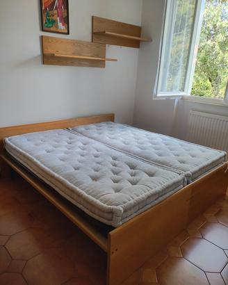 Letto con rete e materassi