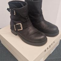 Stivaletto tacco 3 cm nero pelle | Barca Stores