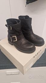 Stivaletto tacco 3 cm nero pelle | Barca Stores