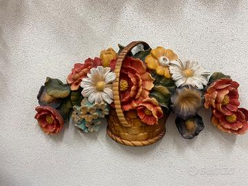 Decorazione da Parete floreale in legno