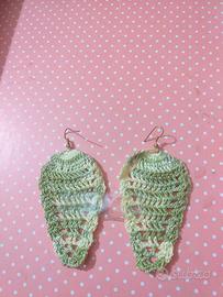 orecchini all'uncinetto 