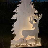 Sagoma albero di Natale in legno 