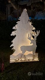 Sagoma albero di Natale in legno 