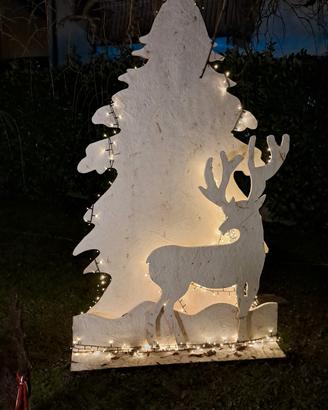 Sagoma albero di Natale in legno 