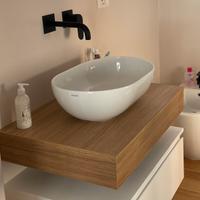 Mensola x bagno laminato rovere