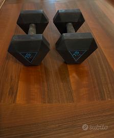 Set 15 kg Palestra Con 2 Manubri da 7,5 Decathlon