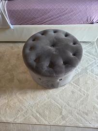 pouf rotondo verde ulivo