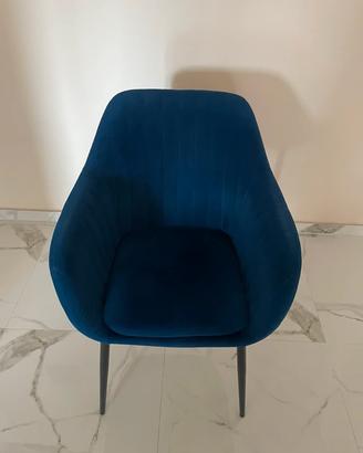 Sedia in velluto Westwing