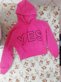 Felpa donna con cappuccio rosa taglia L