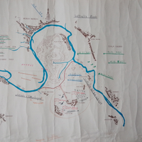 Carta militare disegnata a mano