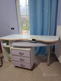 scrivania per estetiste,ricostruzione unghie