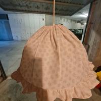 LAMPADARIO BAMBINI ROSA PALLIDO STOFFA