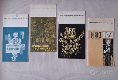 Programmi teatrali Torino Stagione 1963/64
