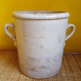 Antico vaso rurale country con manici (vedi foto)