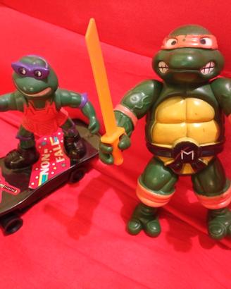 2 Ninja Turtles bootleg Vintage , RARITÀ anni 80 