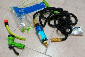 tubo carico acqua con filtro e disinfettante ACQUA