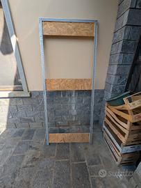 telaio in alluminio e porta garofoli