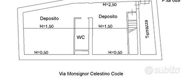 Appartamento in centro ammobiliato con terrazzo