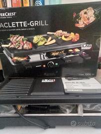 Raclette con grilli Silvercrest 1200 watt. Nuova
