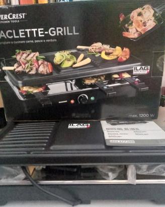 Raclette con grilli Silvercrest 1200 watt. Nuova