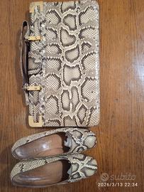 BORSA E SCARPE VERA PELLE 