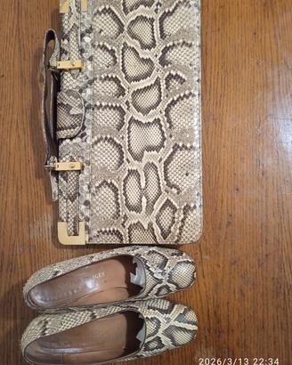 BORSA E SCARPE VERA PELLE 