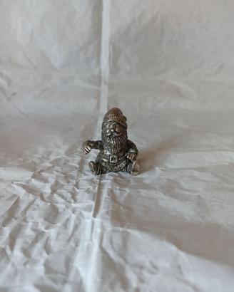 Riproduzione di Babbo Natale in argento
