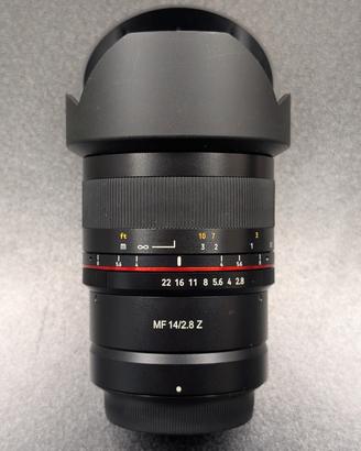 Samyang MF 14mm f2. 8 per Nikon Z