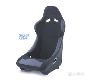 SEDILE BAQUET UNIVERSALE IN ALCANTARA NERO LOOK PO