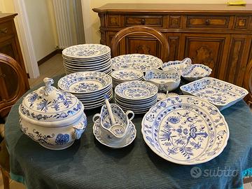 CIPOLLA BLU Zwiebelmuster Servizio piatti vintage