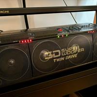 HITACHI 3D-80 Boombox Ghettoblaster Tape Deck HiFi