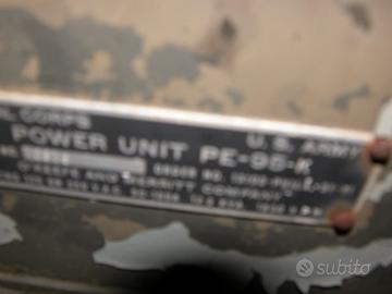 Gruppo elettrogeno motore willys da sistemare