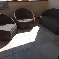 Set divano e poltrone outdoor